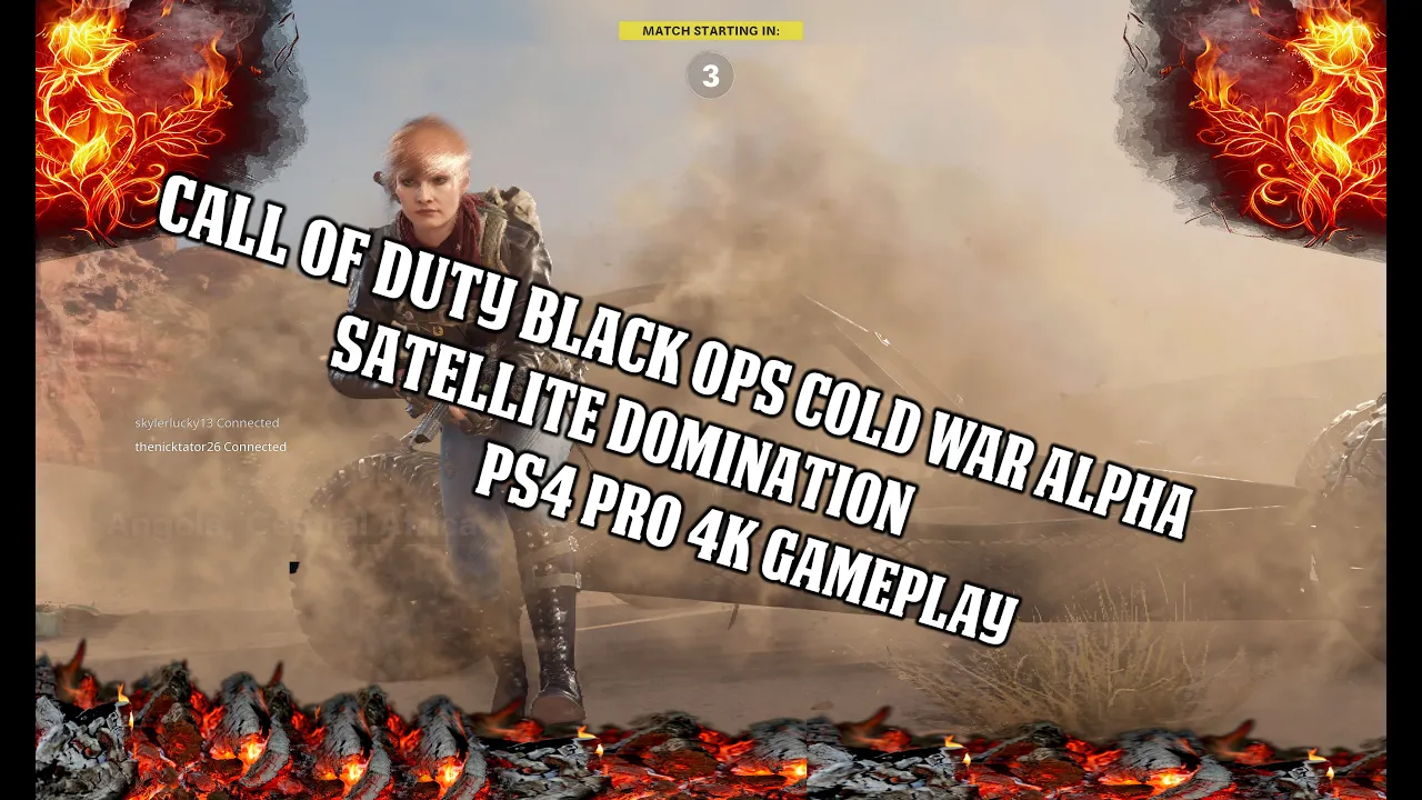 Call Of Duty Black Ops Cold War Alpha Satellite Domination Ps4 Pro 4k Gameplay