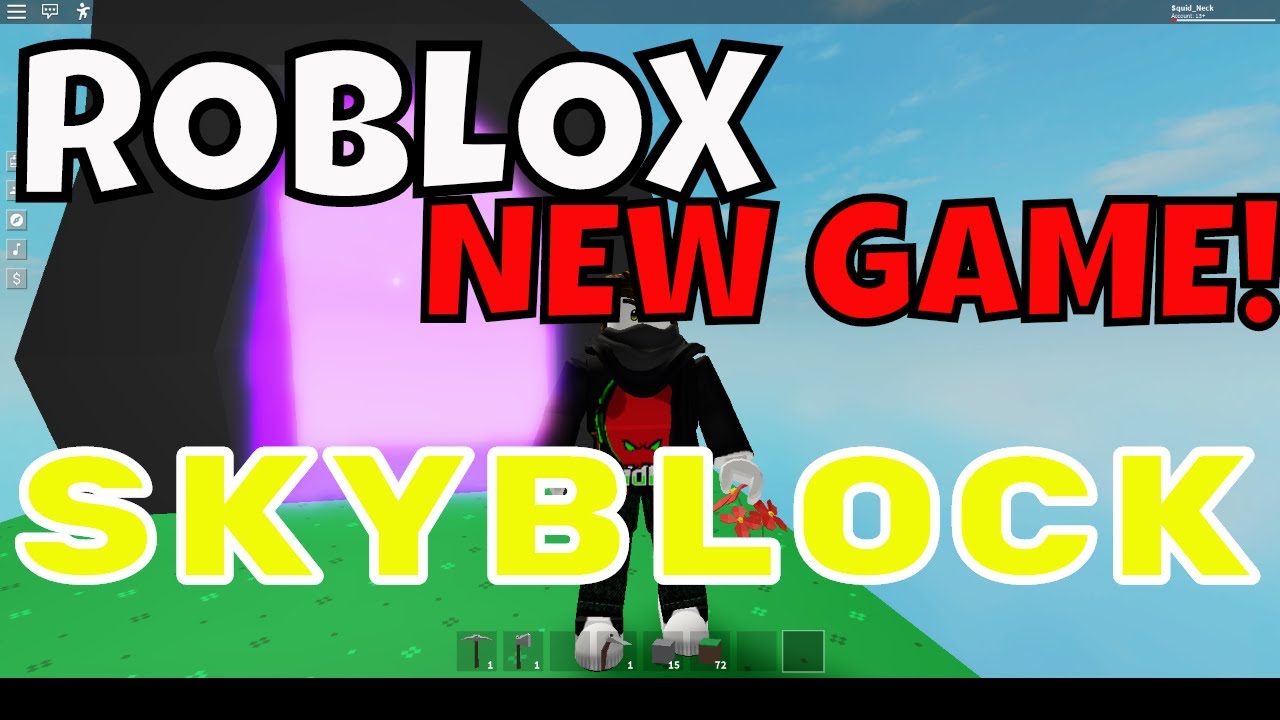 Roblox New Game Skyblock First Build Session