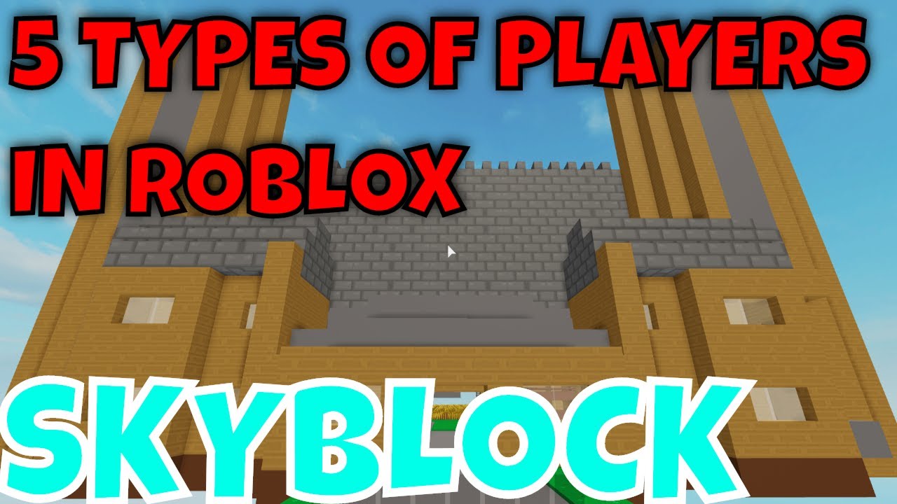 5 Types Of Roblox Players In Skyblock - 5 types of guys on roblox