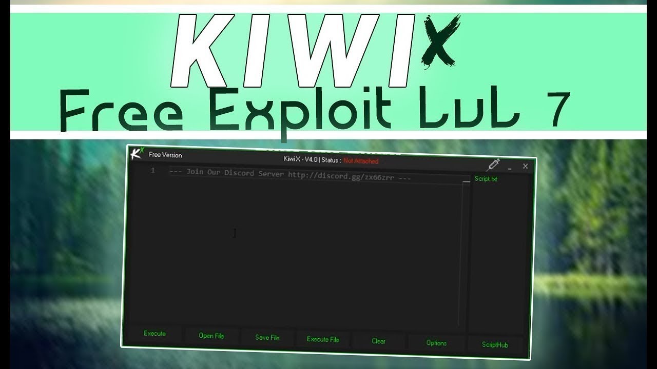 New Roblox Exploit Injector Kiwi X Free Level 7 Script Executor - roblox script injector hack