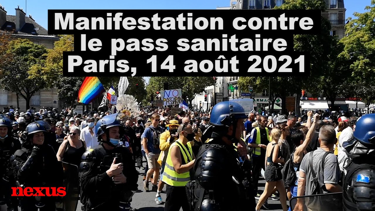 Manifestation contre le pass sanitaire, Paris (14 août 2021)