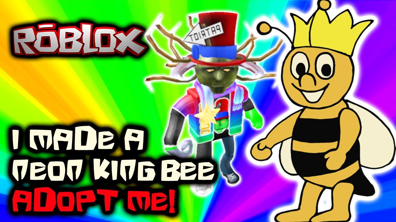 I Made A Neon King Bee Adopt Me - roblox adopt me mega neon king bee