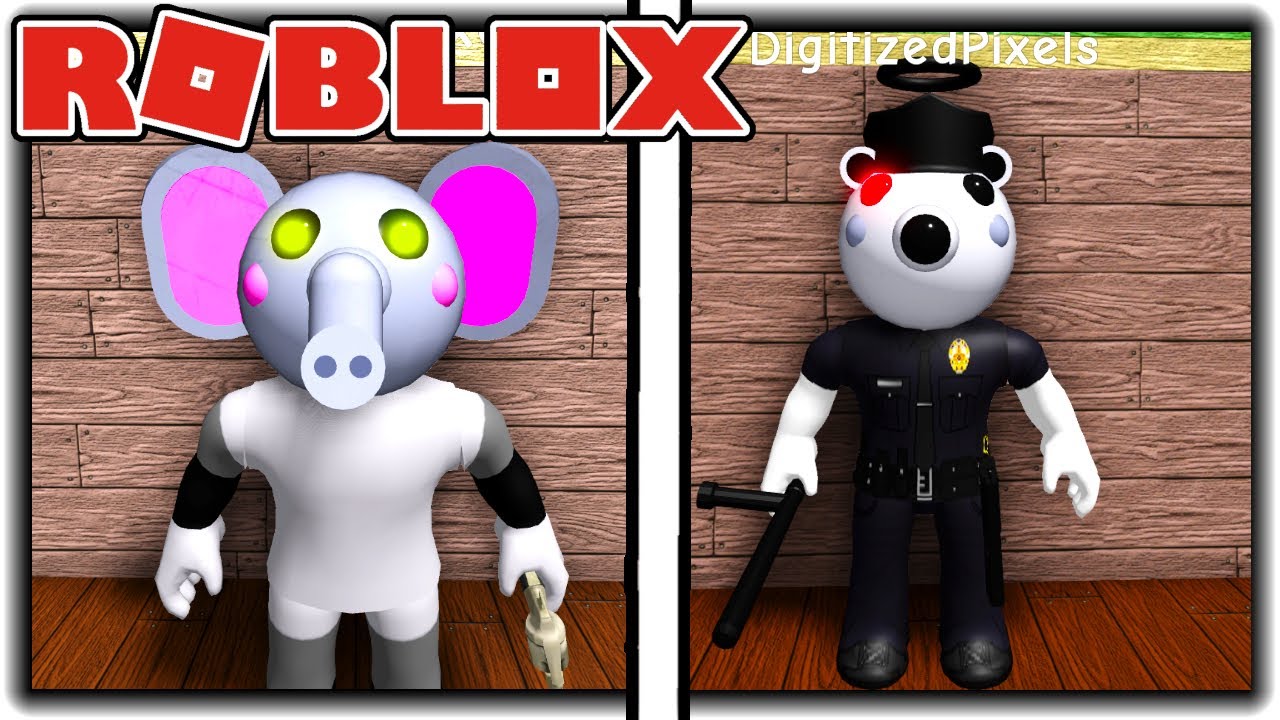 How To Get Dark Poley And Torcher With A Gun Badges In Piggy Rp 2 Roblox - roblox piggy skelly skin