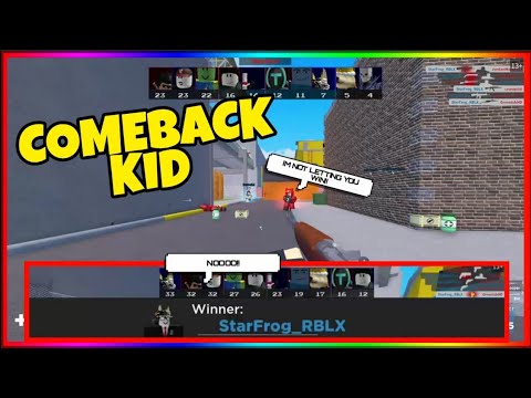 Comeback Kid Joining Late Games In Arsenal Roblox Arsenal - my fans challenged me to arsenal roblox youtube