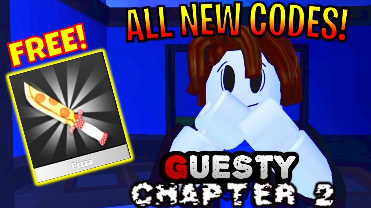 Roblox Guesty Chapter 2 All New Codes For Free Coins And Pizza Knife - roblox pizza time id