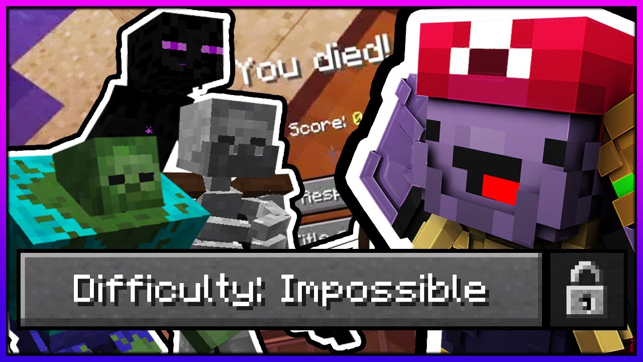 So I Tried To Beat Minecraft In Impossible Difficulty