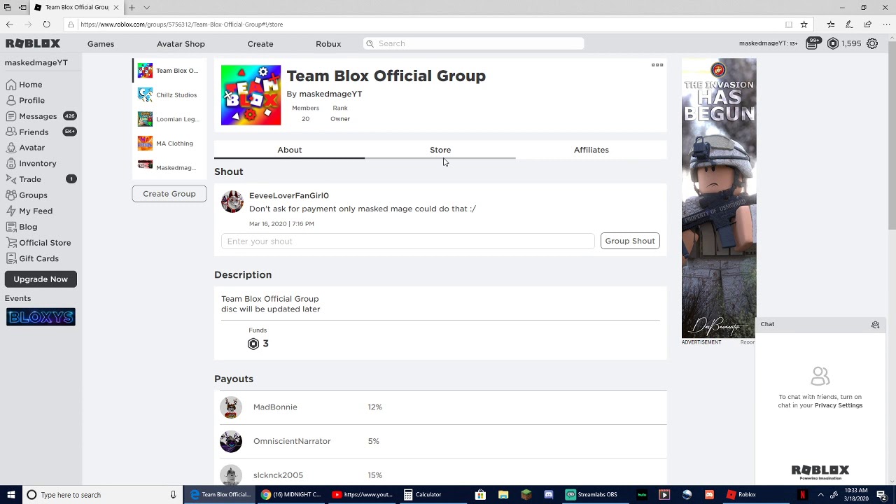 Free Roblox Groups With Funds 2020 - how to give someone robux without bc 2017