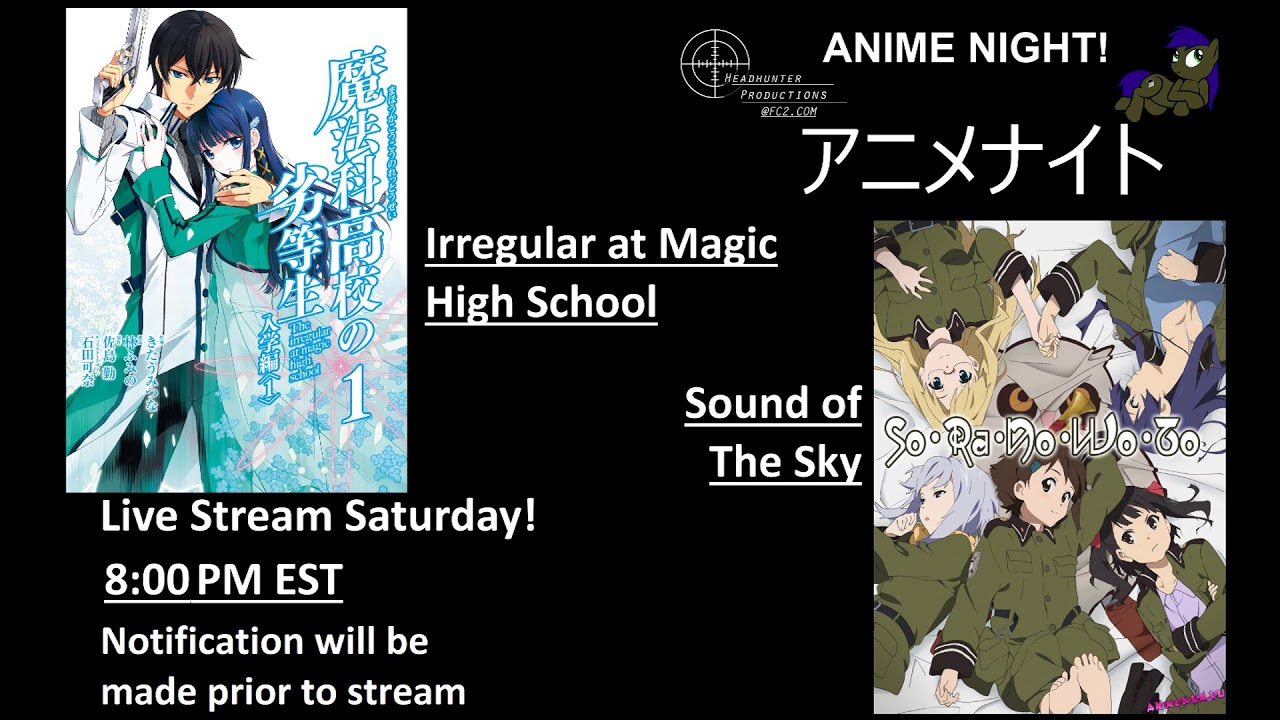 Live Stream Saturday Anime Night