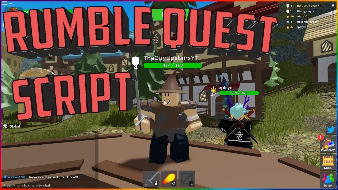 Updated Roblox Script Rumble Quest Op Auto Farm Beat The