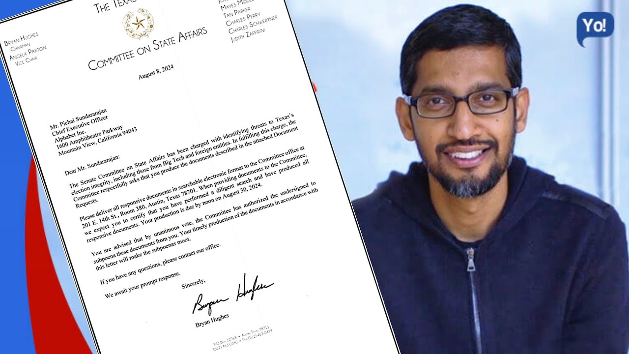 🚨BREAKING: Alphabet CEO Receives Shocking Demand from Texas Senate🚨