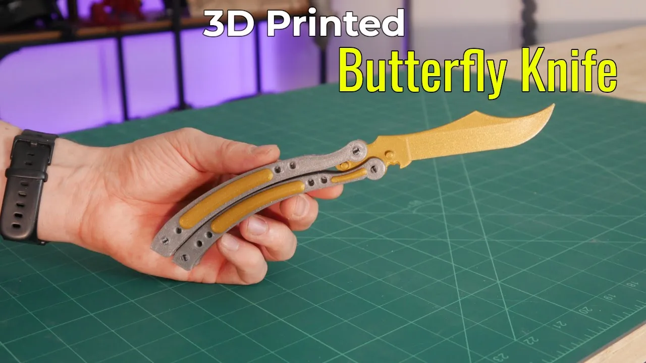 Download Fully 3d Printed Butterfly Knife From Cs