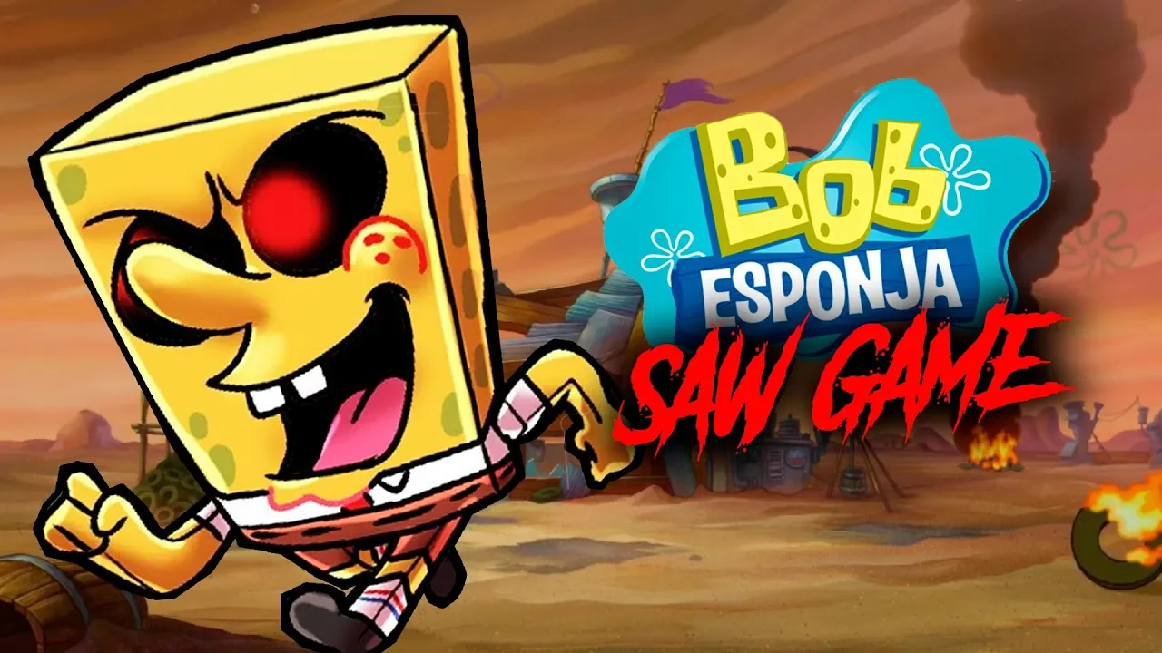 Plankton Secuestra A Gary Y Bob Esponja Lo Salva Bob Esponja Saw Game Juego De Navegador