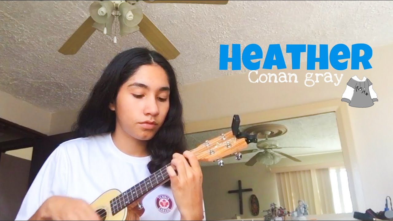 Heather By Conan Gray Ukulele Tutorial - roblox piano sheets heather conan gray