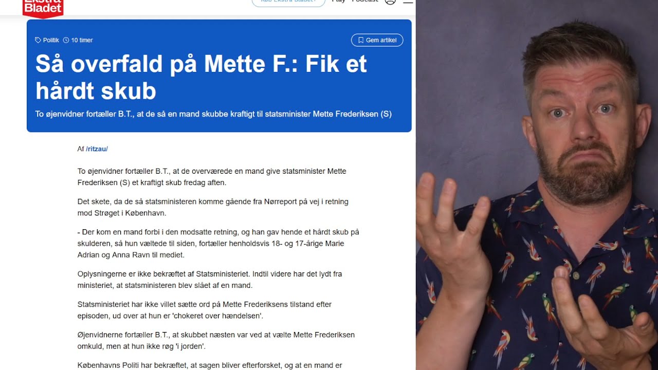 OK at skubbe forbryderen Mette Frederiksen?