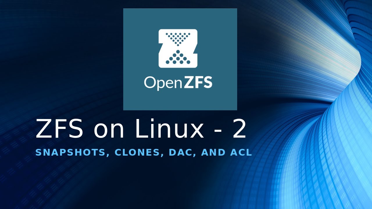 Zfs linux как использовать