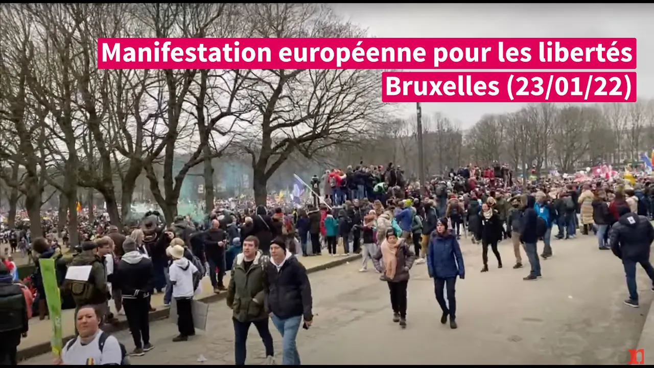 (LIVE) Bruxelles : Manifestation européenne pour la liberté et la démocratie